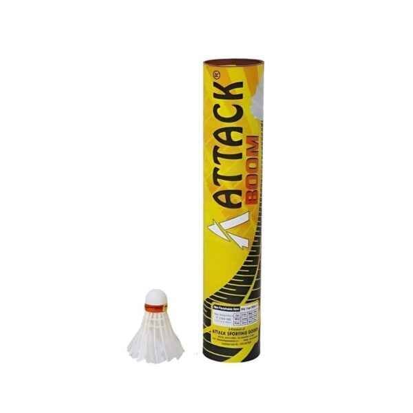 Attack Boom Goose Feather Shuttlecocks, Professional Grade, 10-Pack
