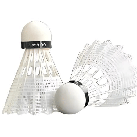 Professional Plastic Shuttlecocks, White, Competition Standard, Pack of 10
