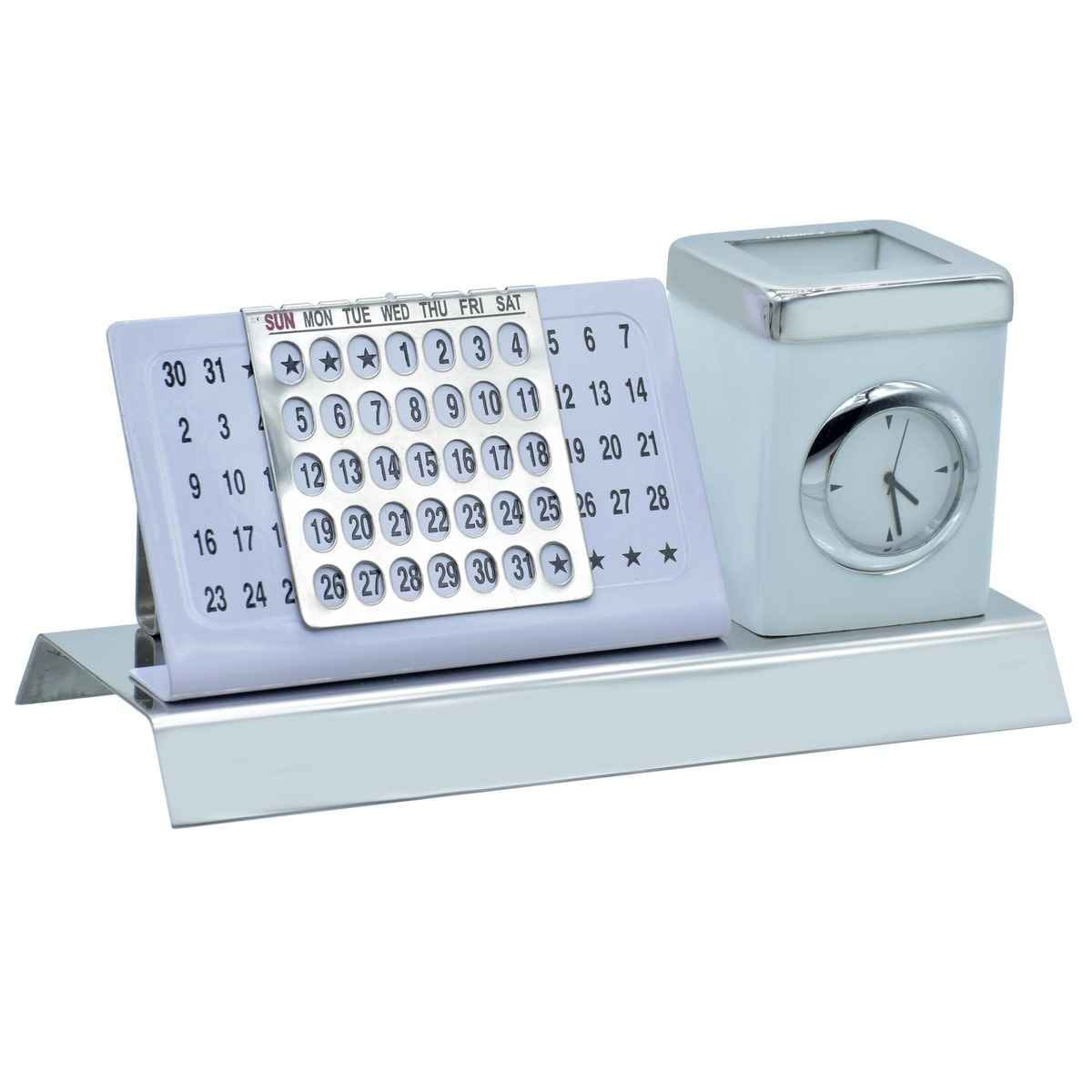 Table Top Calendar Pen Stand White TT535WE