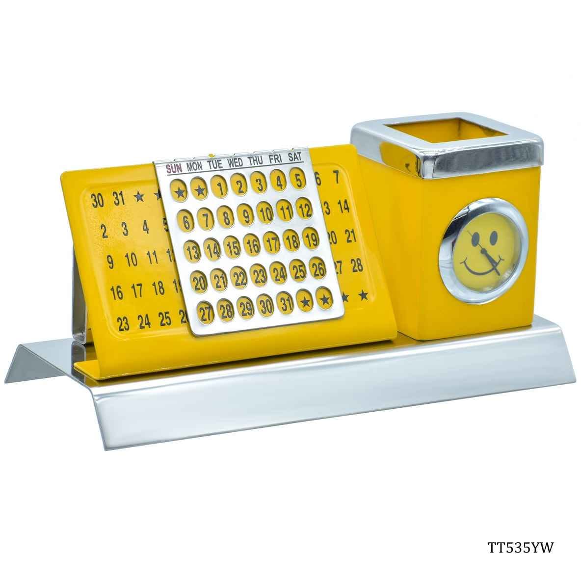 Table Top Calender pen Stand Yellow TT535YW