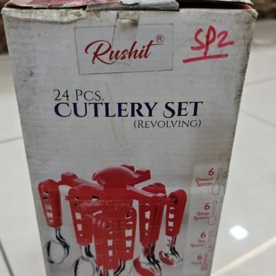 RUCHI SPOON CUTLERY SET 24PCS REVOLVING