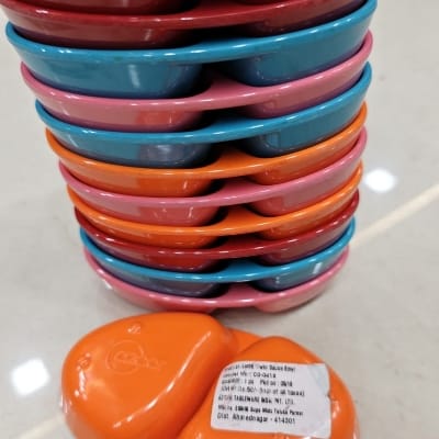 AZCOR TWIN CHATNI PLATE MELAMINE