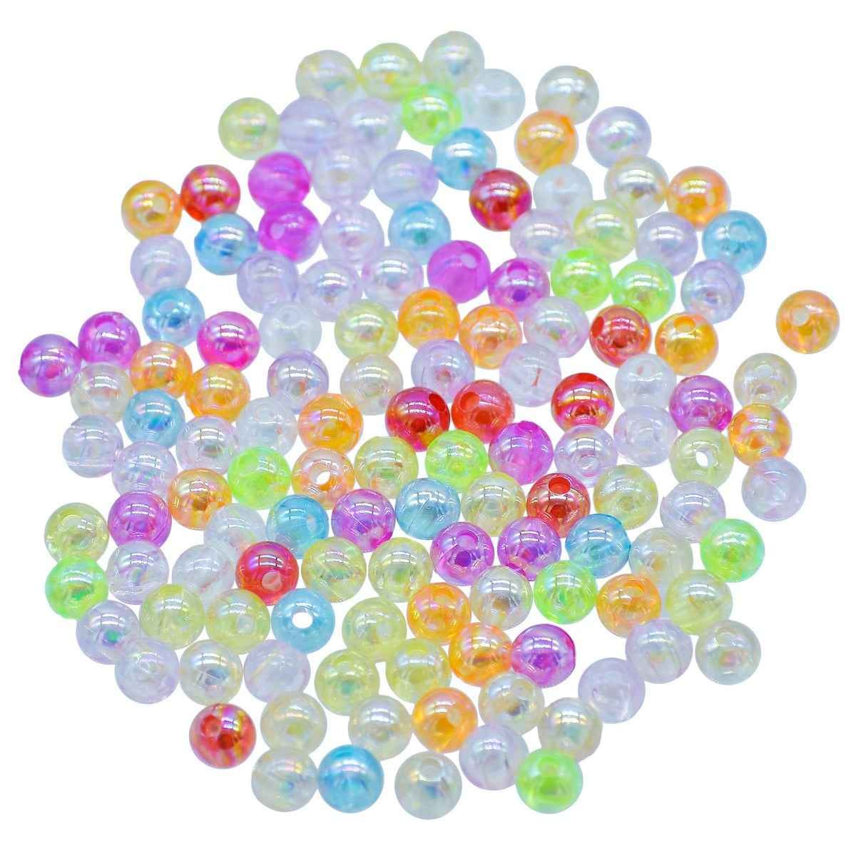 Crystal Rainbow Beads, 6mm Multicolour, 20g Pack JCPS6MM