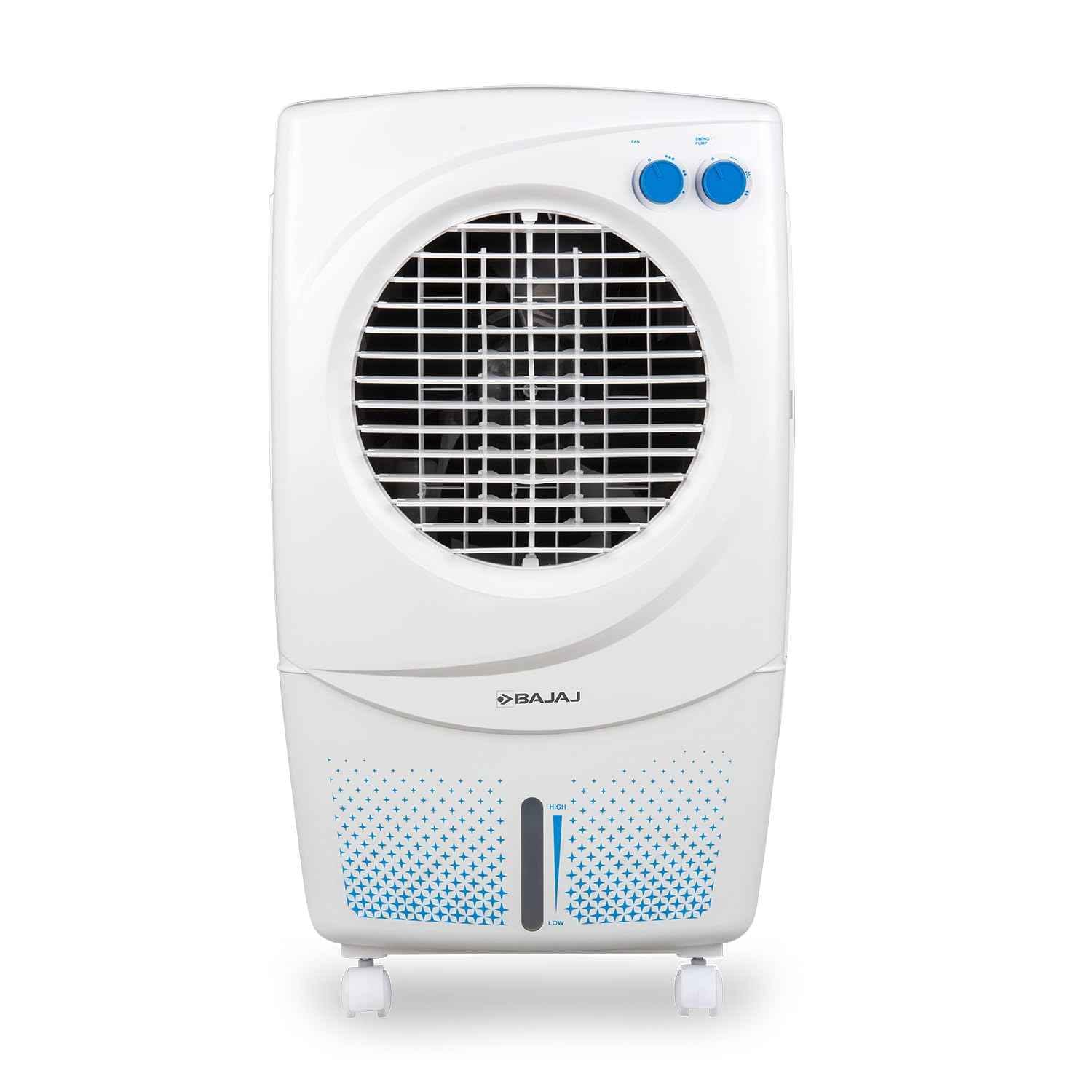 BAJAJ 36 L Room/Personal Air Cooler (White, Blue, PX97 TORQUE NEW)