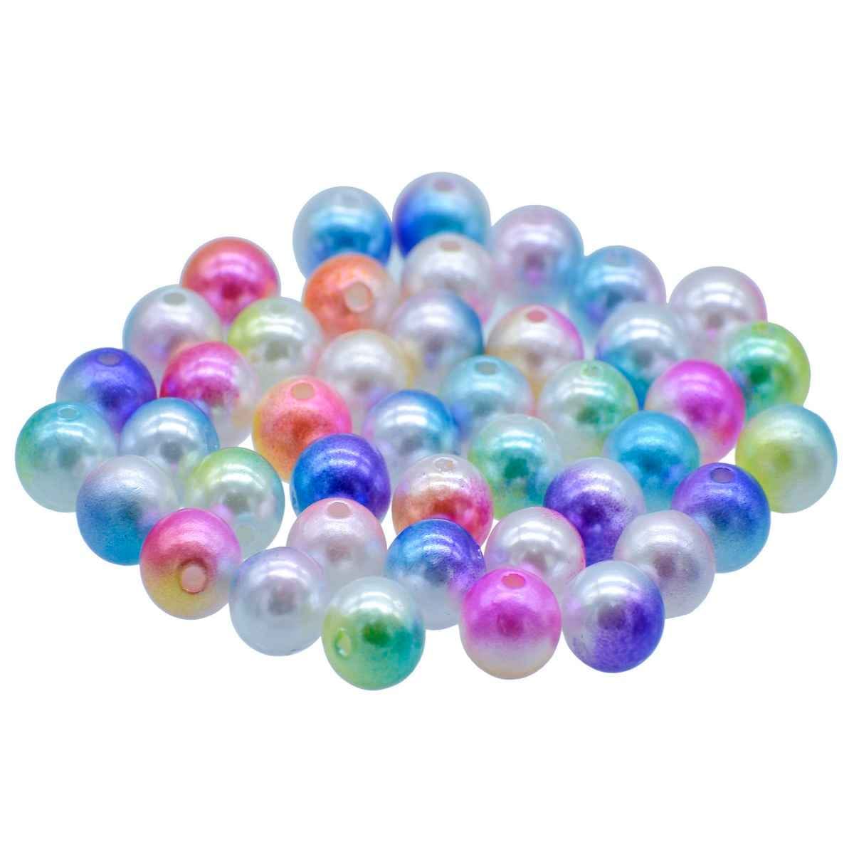 Beads Pastal Rainbow Multicolor 10MM 20Gsm JBRT10MM