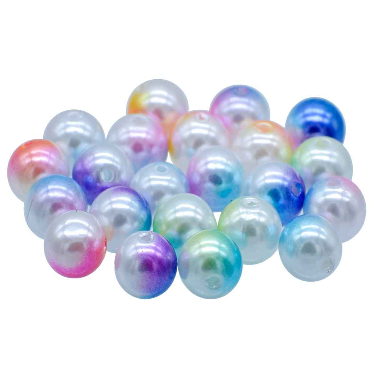 Beads Pastal Rainbow Multicolor 12MM 20Gsm JBRT12MM