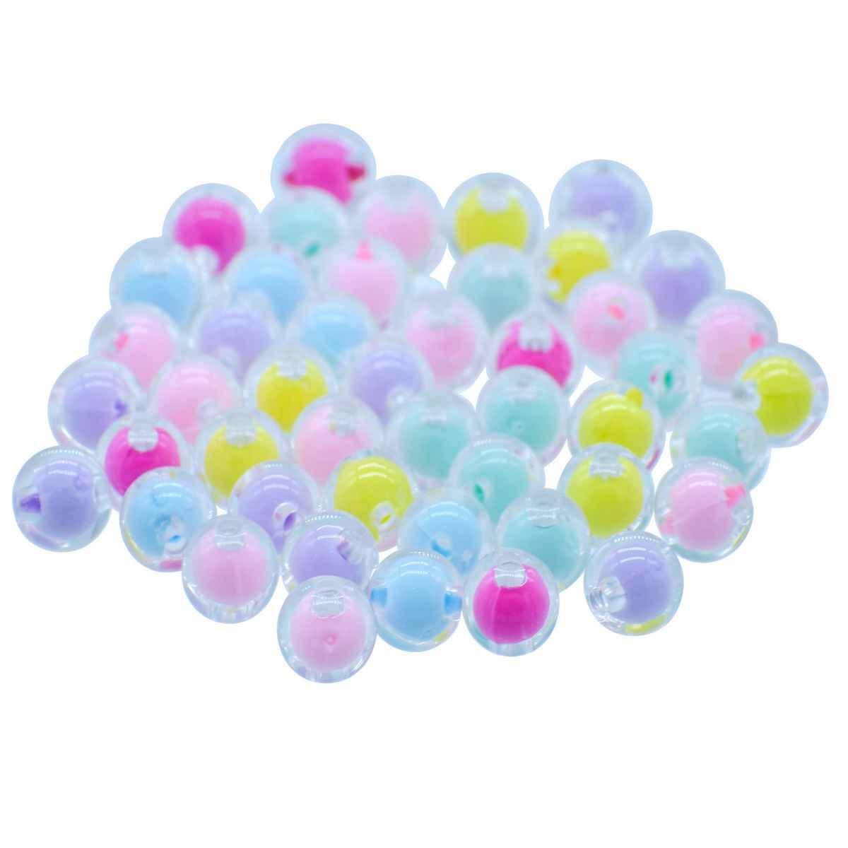 Beads Round Multi Colour 25Gsm 10MM JBRG10MM