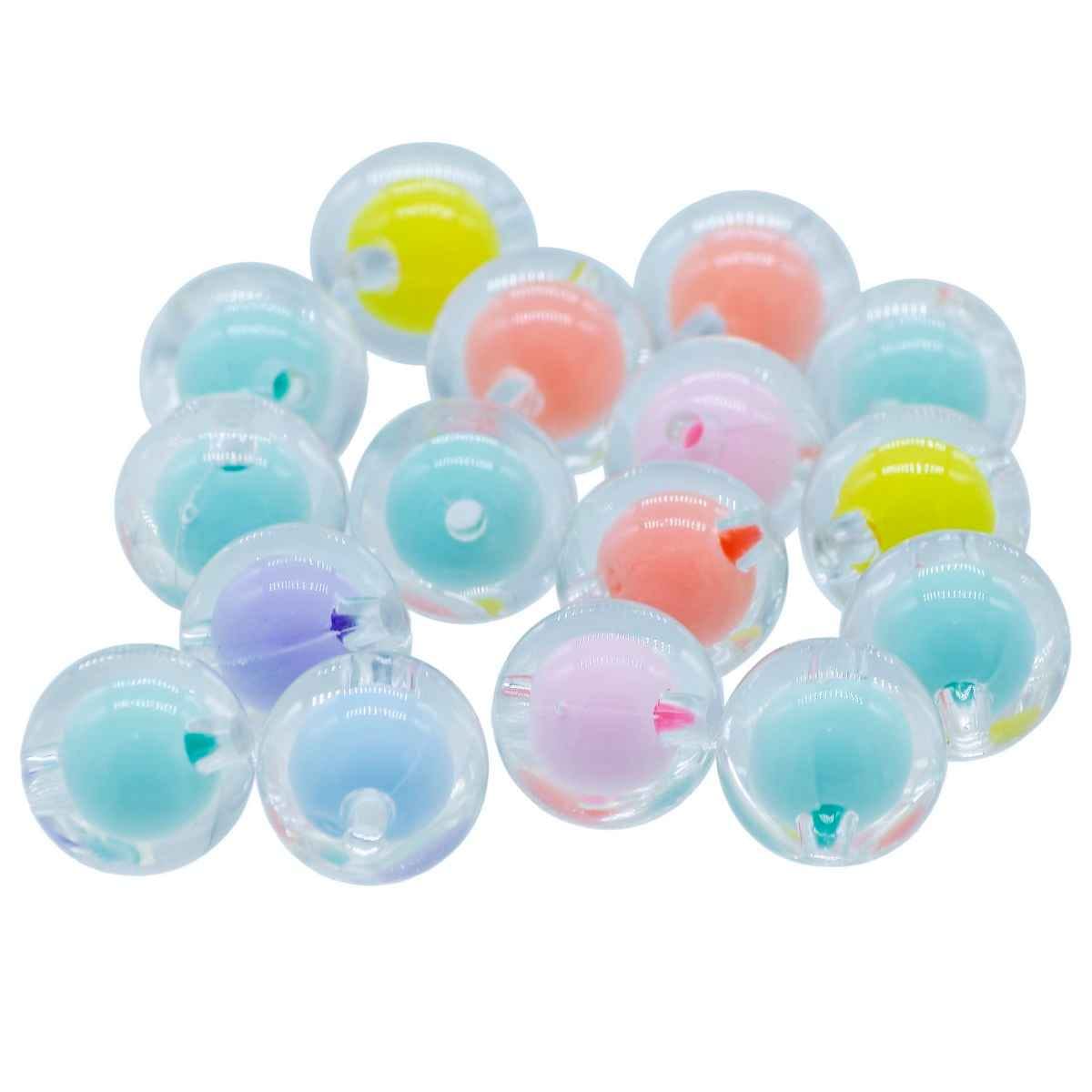 Beads Round Multi Colour 25Gsm 14MM JBRG14MM