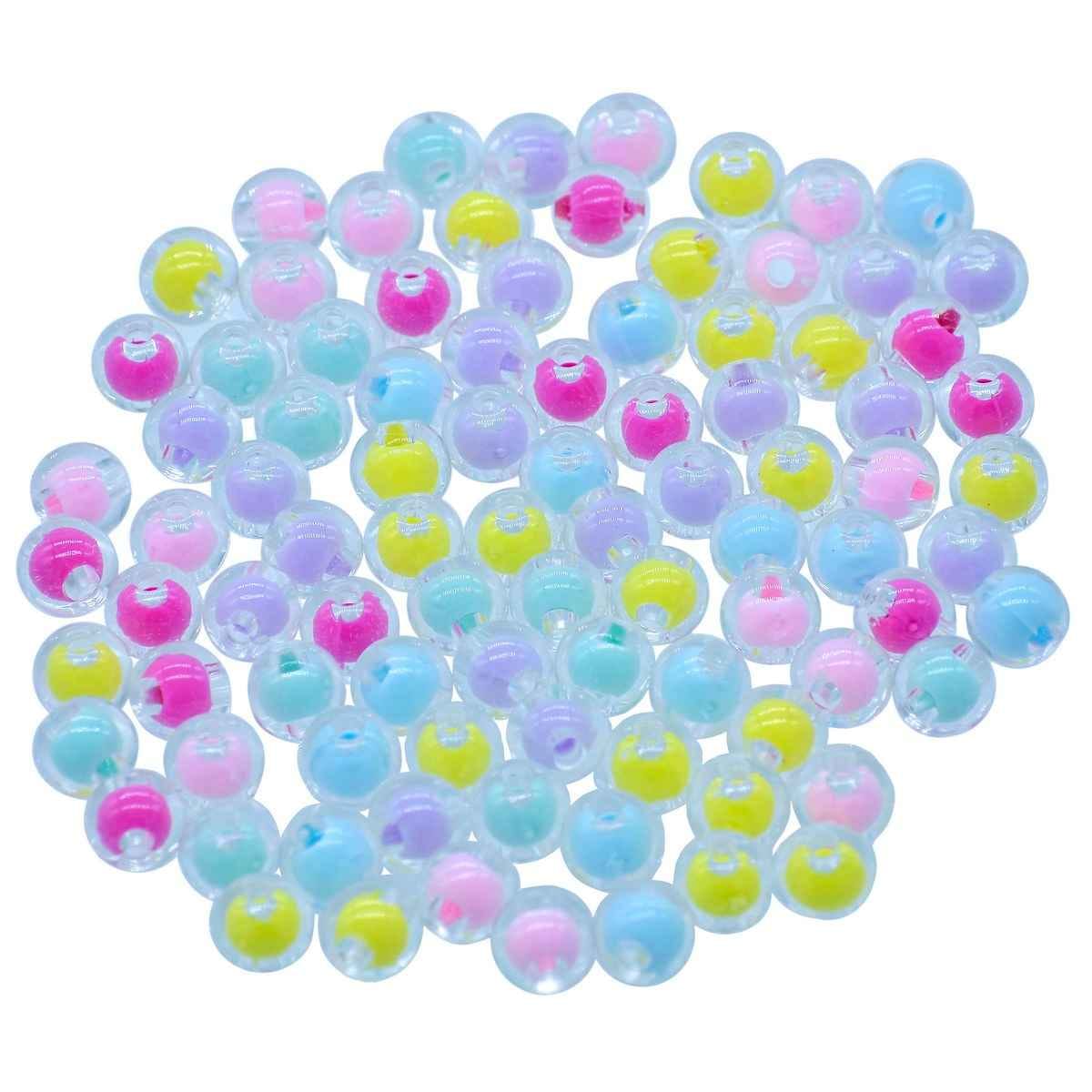 Beads Round Multi Colour 25Gsm 8MM JBRG8MM