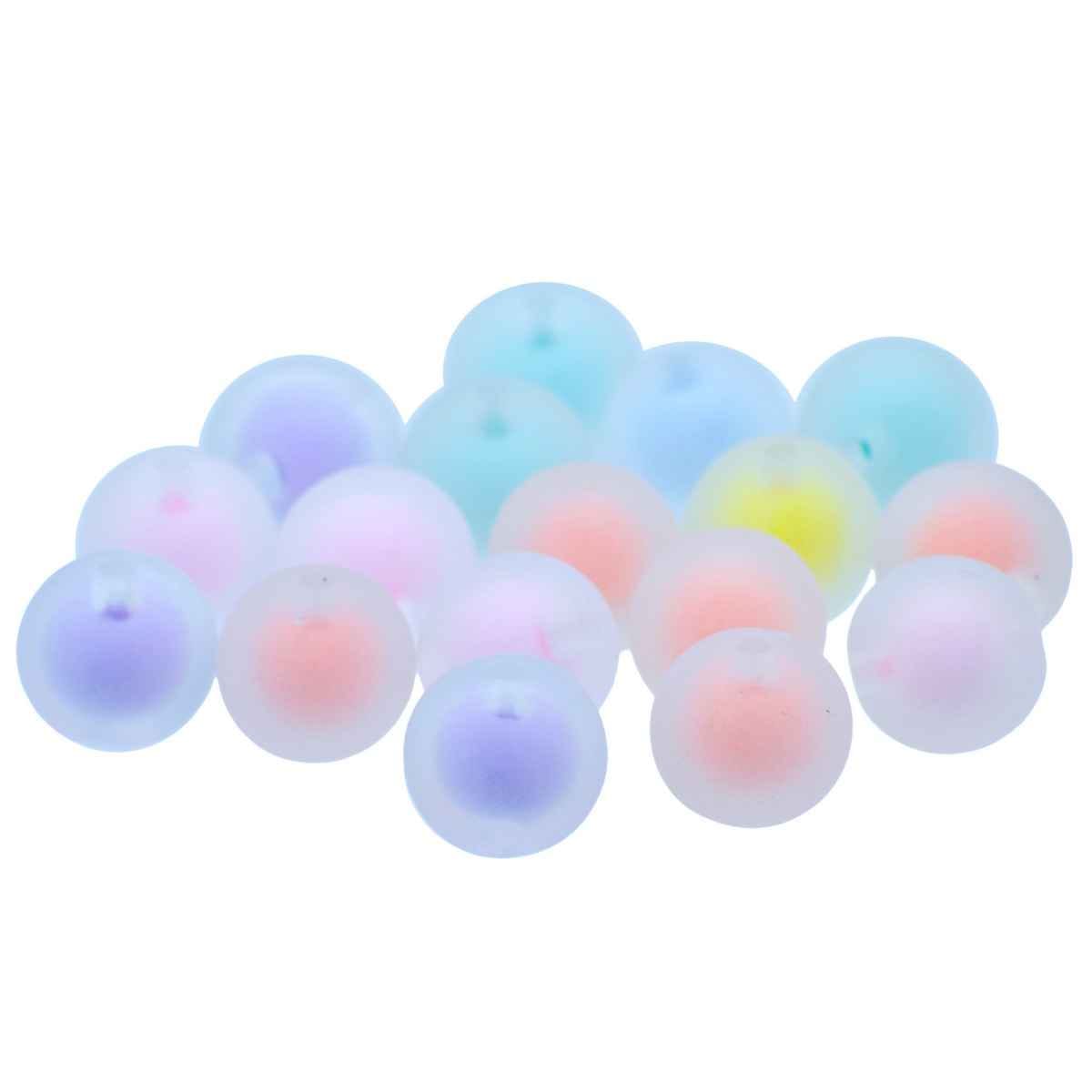 Beads Round Pastel Multi Colour 25Gsm 14MM JBRF14MM