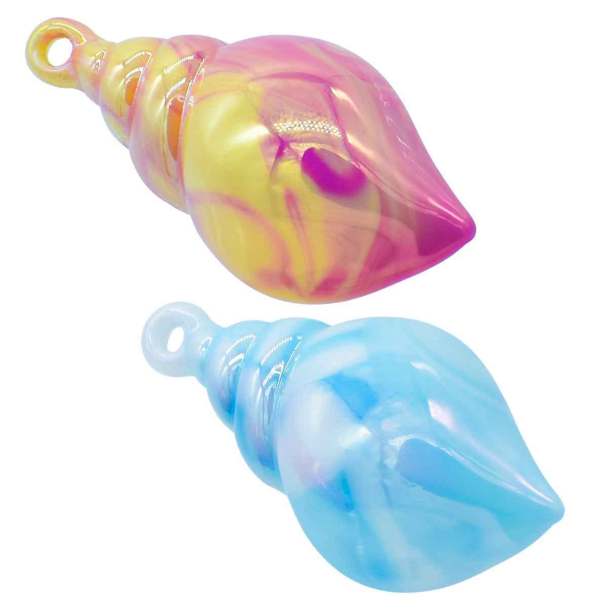 Beads Shell Marbel Colour 2 Pcs JCCP24