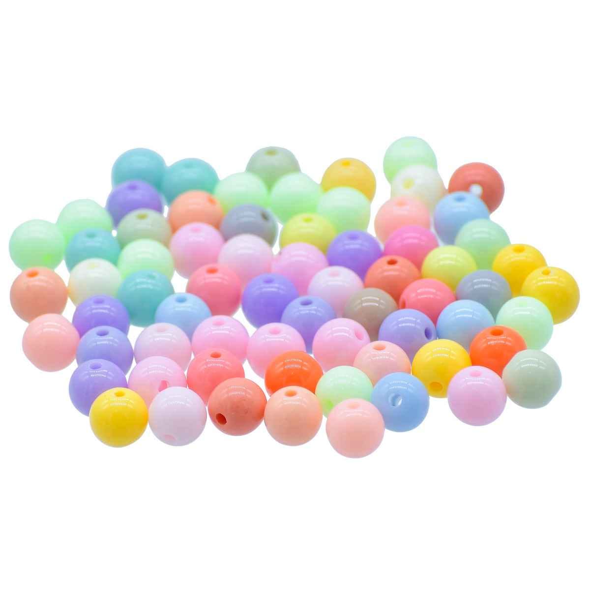 Bead Pastel MultiColour 8MM 20Gsm JBSP8MM