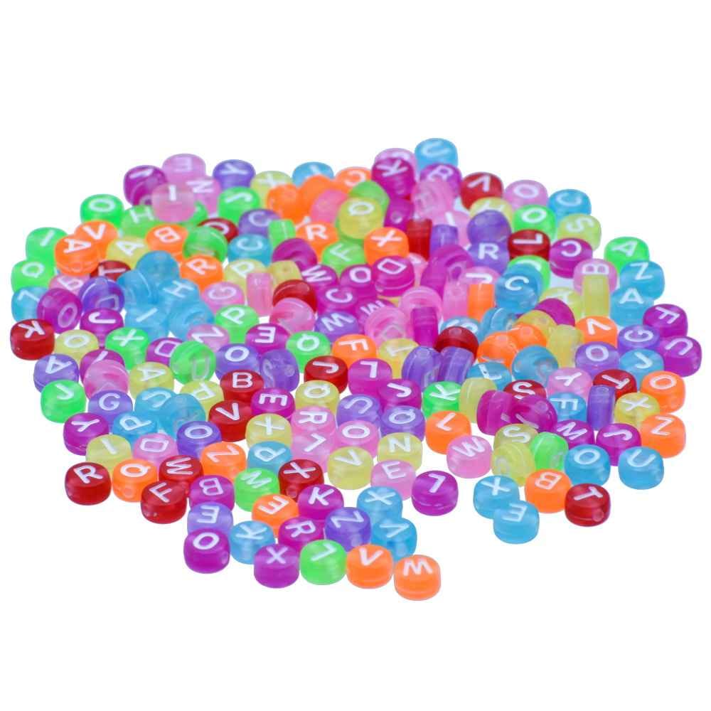 Beads Alphabet Small 25gm 4X7MM JCB203
