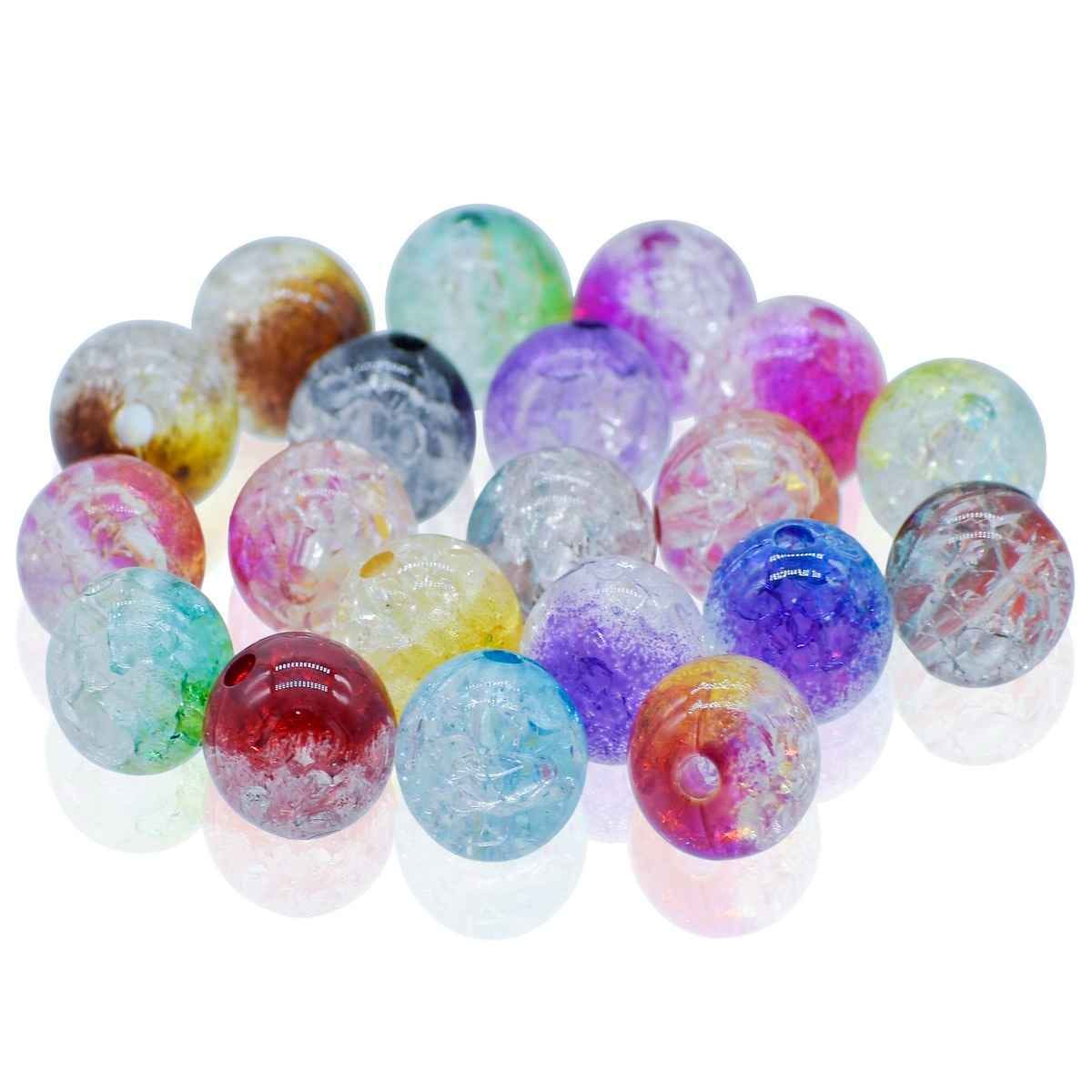 Beads Crystal MultiColour 12MM 20Gsm JBCM12MM