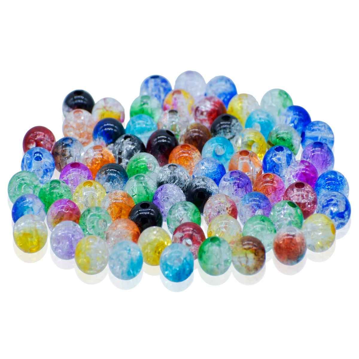 Beads Crystal MultiColour 8MM 20Gsm JBCM8MM