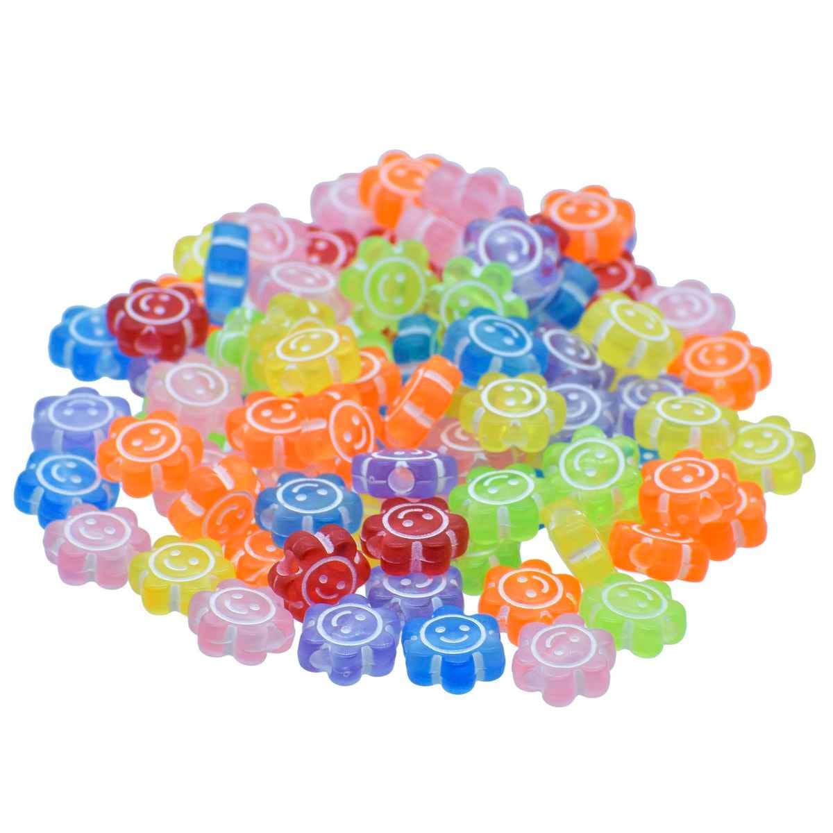 Beads Flower Smiley Small 25g 5X10MM JCB209