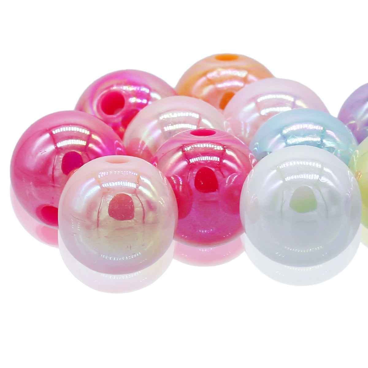 Beads Pastel Colours 14MM 20Gsm JCBP05