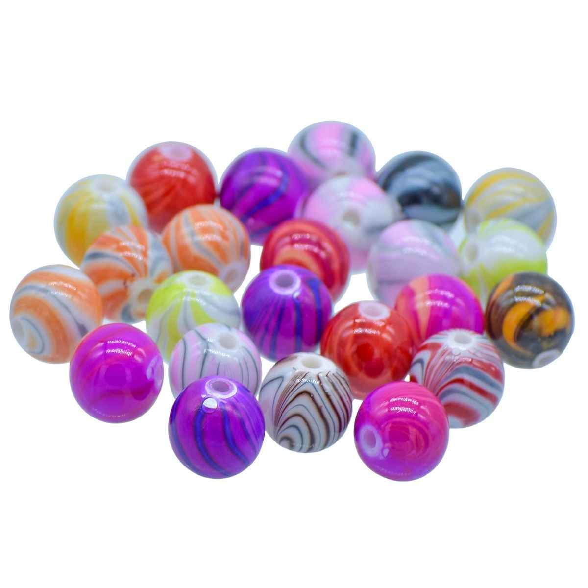 Beads Printed MultiColour 12MM 20Gsm JBPM12MM