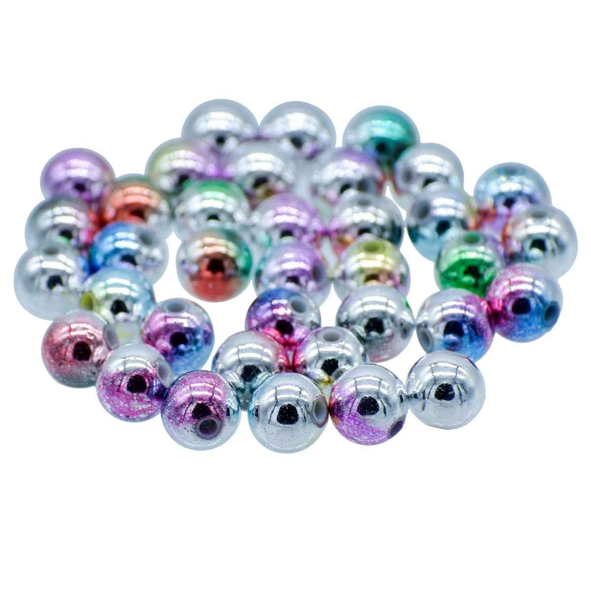 Beads Rainbow MultiColou 10MM 20Gsm JBSRN10MM