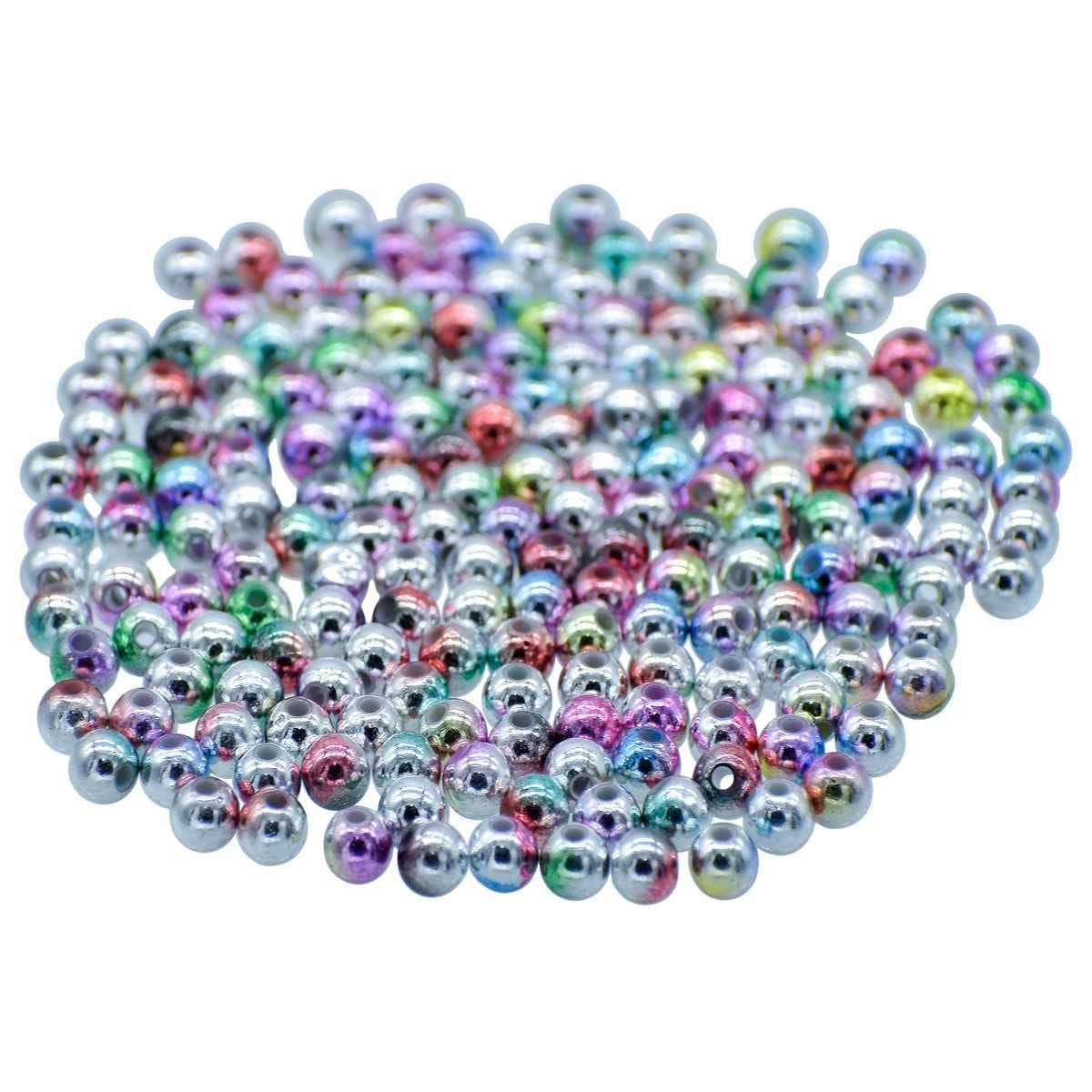 Beads Rainbow MultiColour 6MM 20Gsm JBSRN6MM