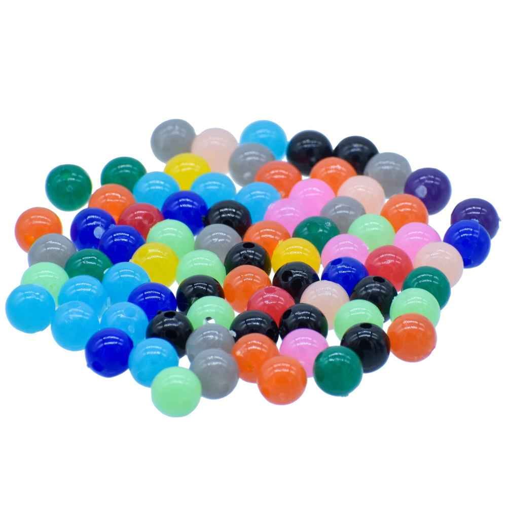 Beads Round Multi Colours 8MM 20Gsm JCBR05