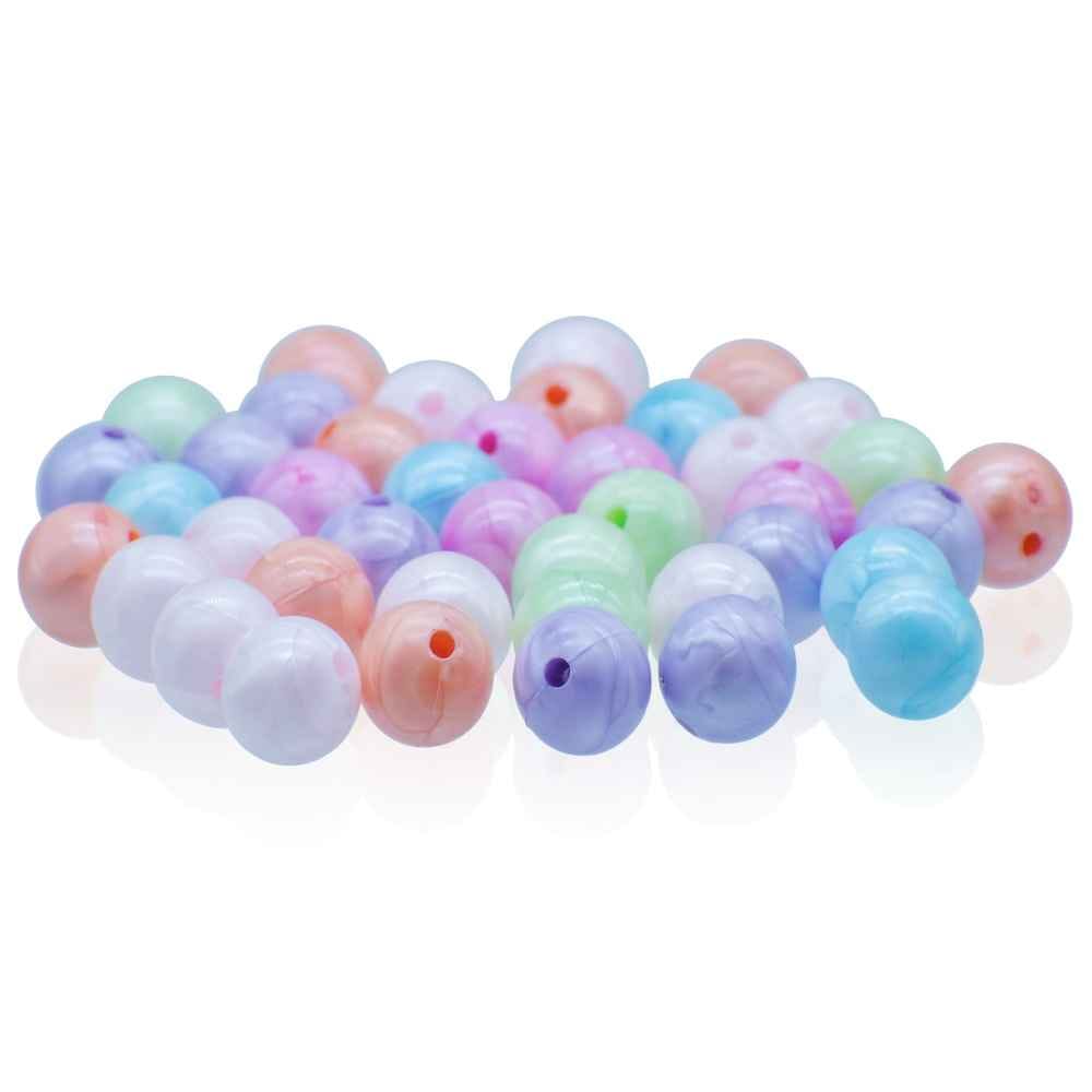 Beads Round Pastel Mix Colours 10MM 20Gsm JCBR03