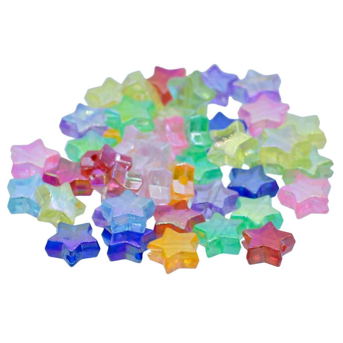 Beads star colourful 10gsm JCB226