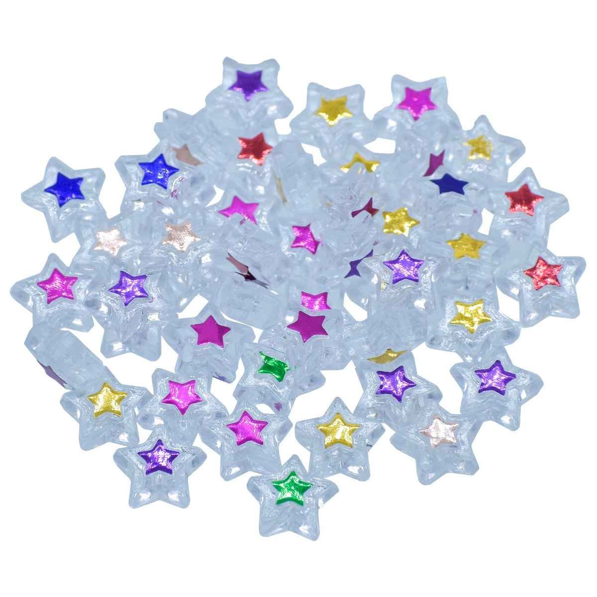 Beads Transparent Star 10gm 5X10MM JCB212
