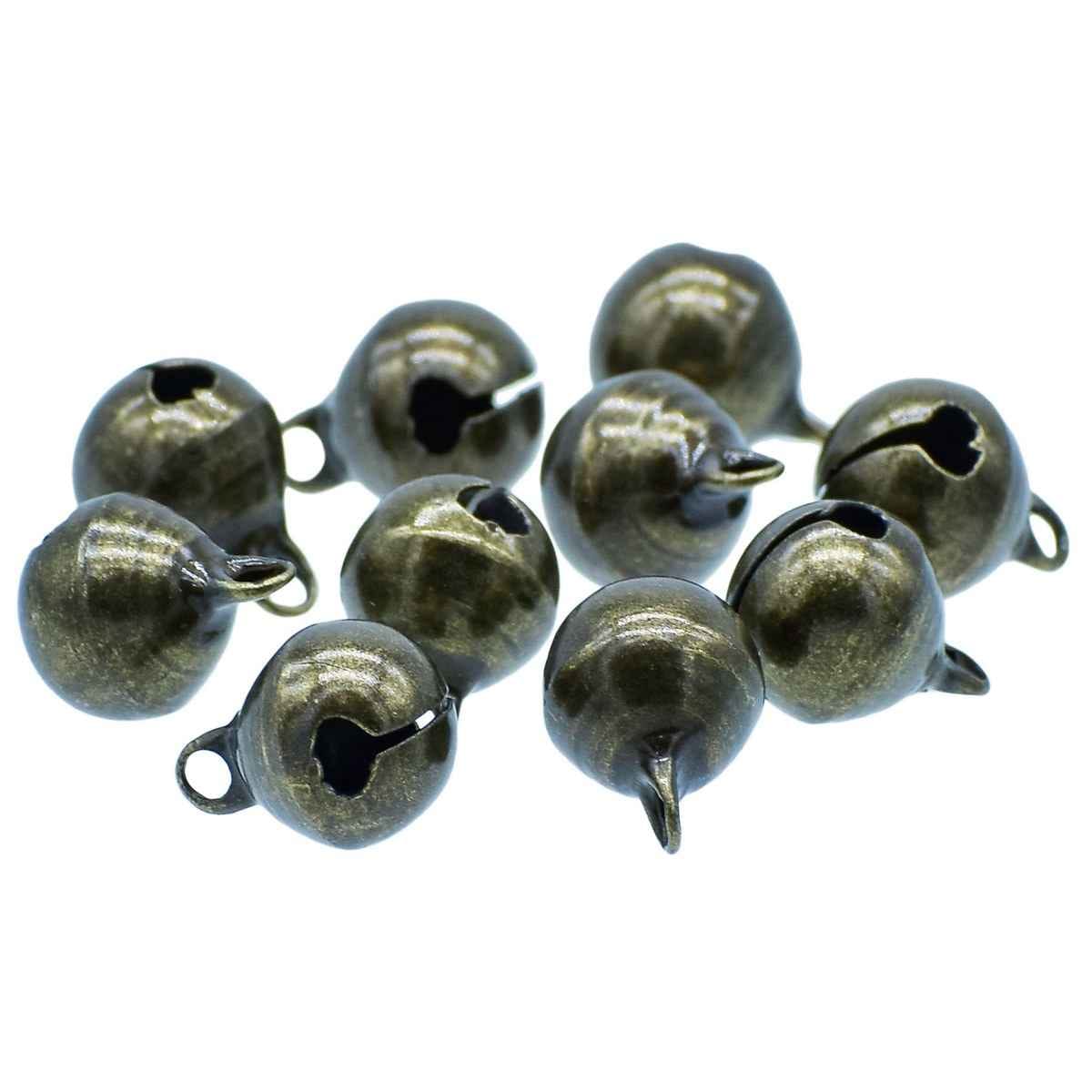 Mini Metal Bells Bronze 10MM 10 Pc JMMB36