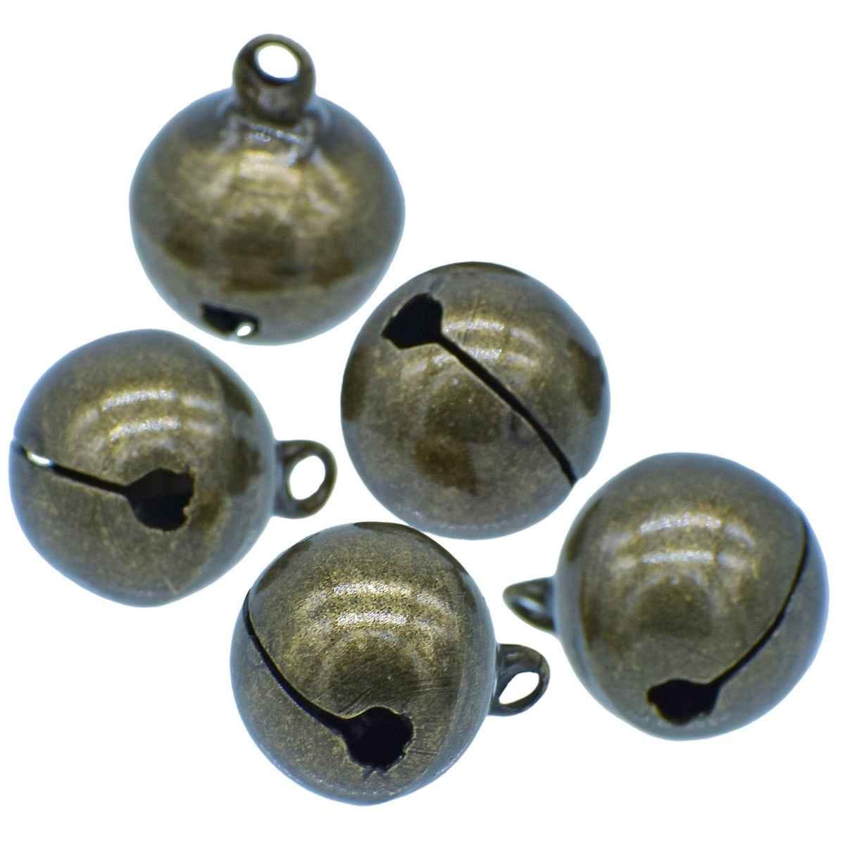 Mini Metal Bells Bronze 16MM 5 Pc JMMB39
