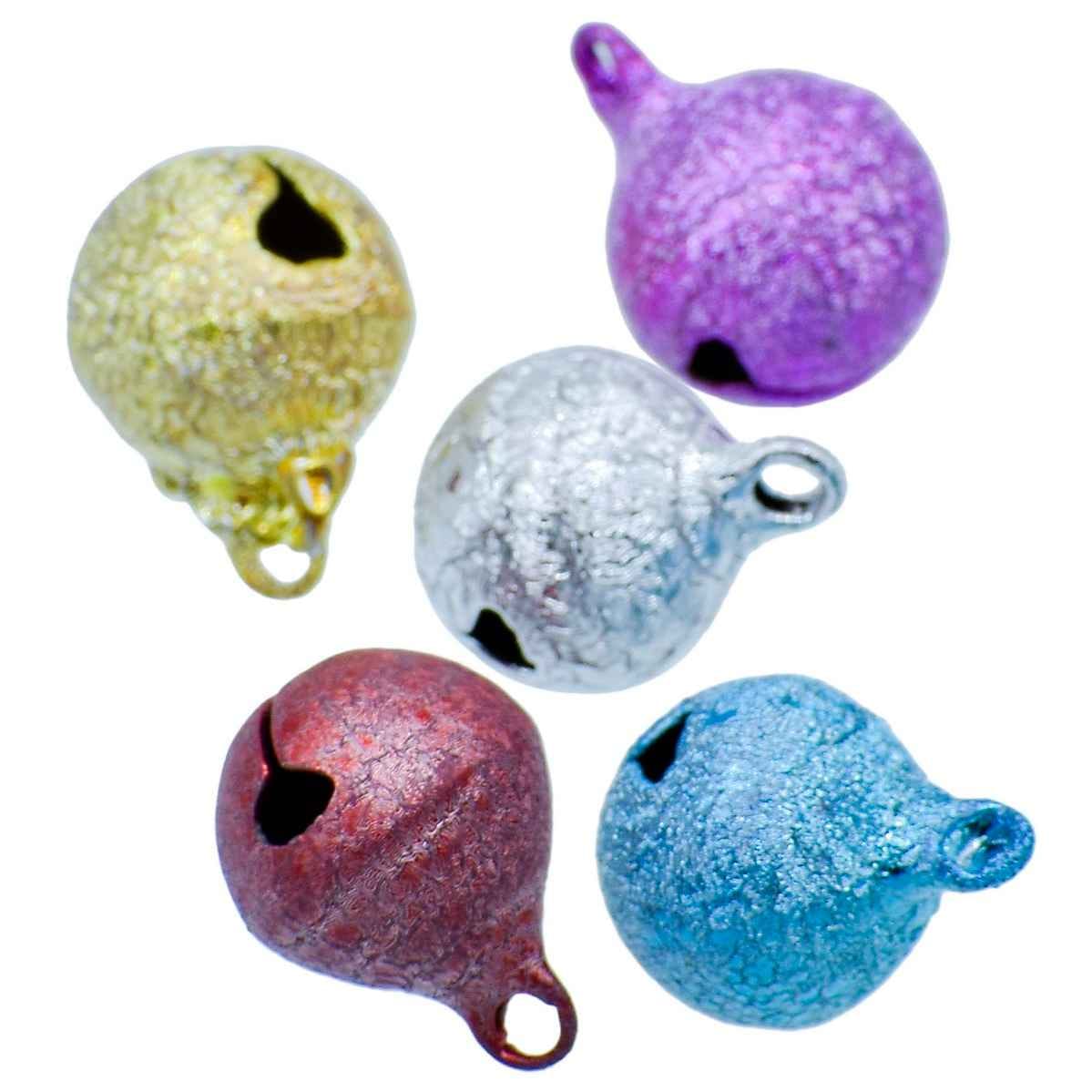 Mini Metal Bells Dark Polish Colour 12MM 5 Pc JMMB19