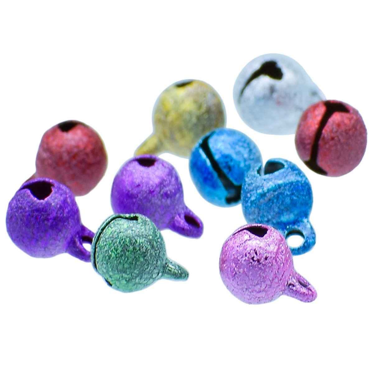 Mini Metal Bells Dark Polish Colour 6MM 10 Pc JMMB16