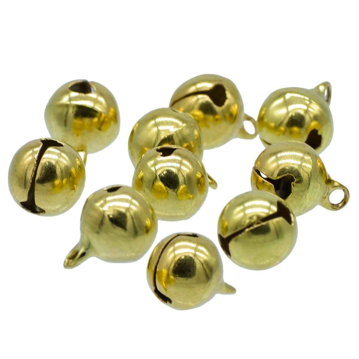 Mini Metal Bells Golden 10MM 10 Pc JMMB24
