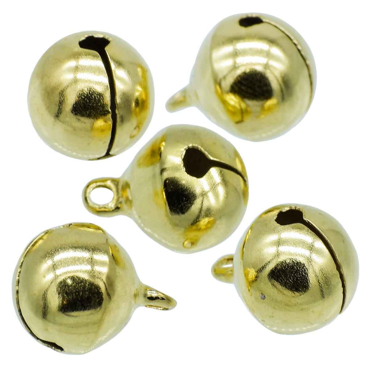 Mini Metal Bells Golden 14MM 5 Pc JMMB26