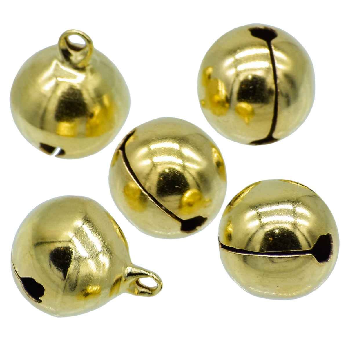 Mini Metal Bells Golden 16MM 5 Pc JMMB27