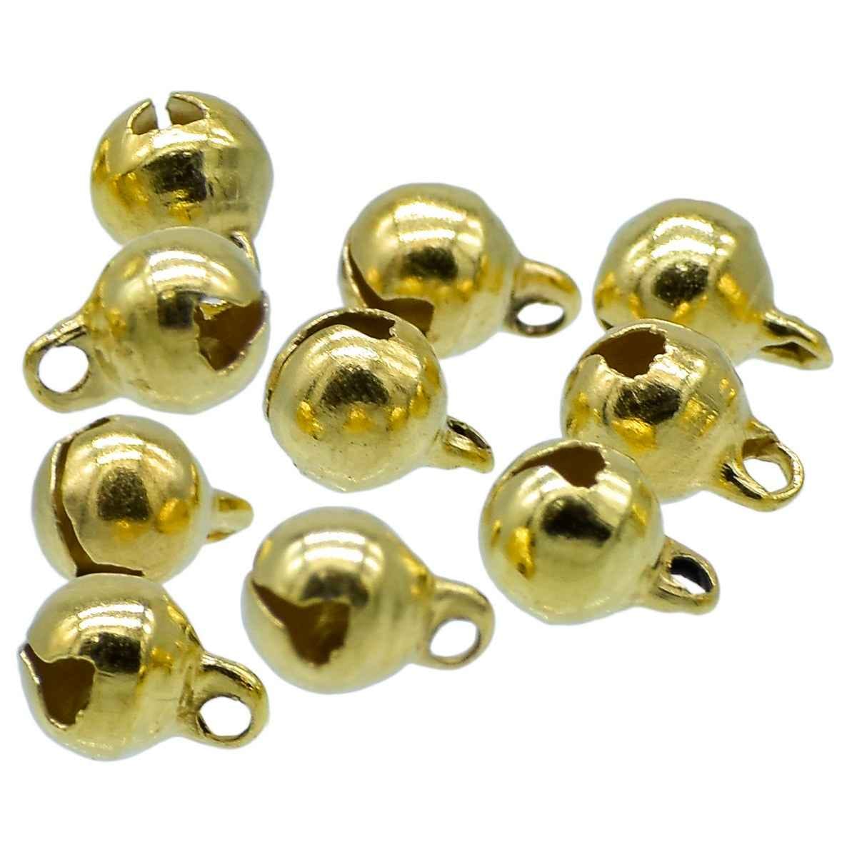 Mini Metal Bells Golden 6MM 10 Pc JMMB22