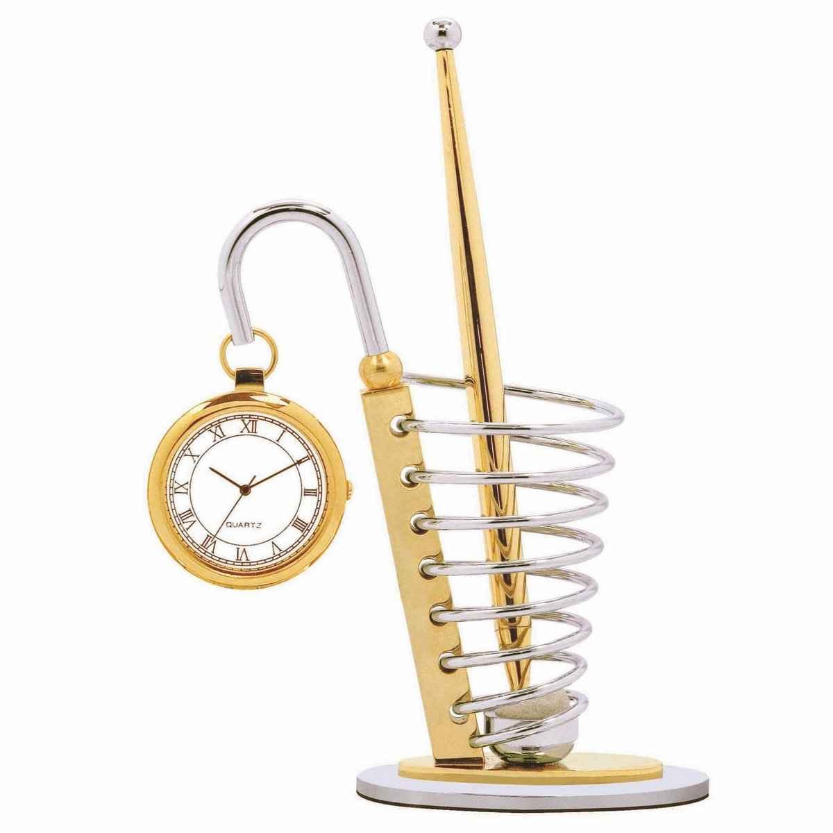 Table Top Pen Stand With Watch Pen TT182