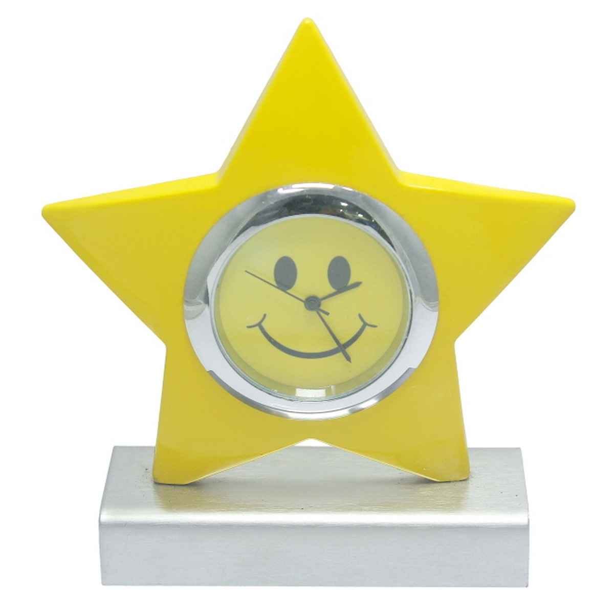 Table Top Star With Watch Smiley Yellow TT486YW
