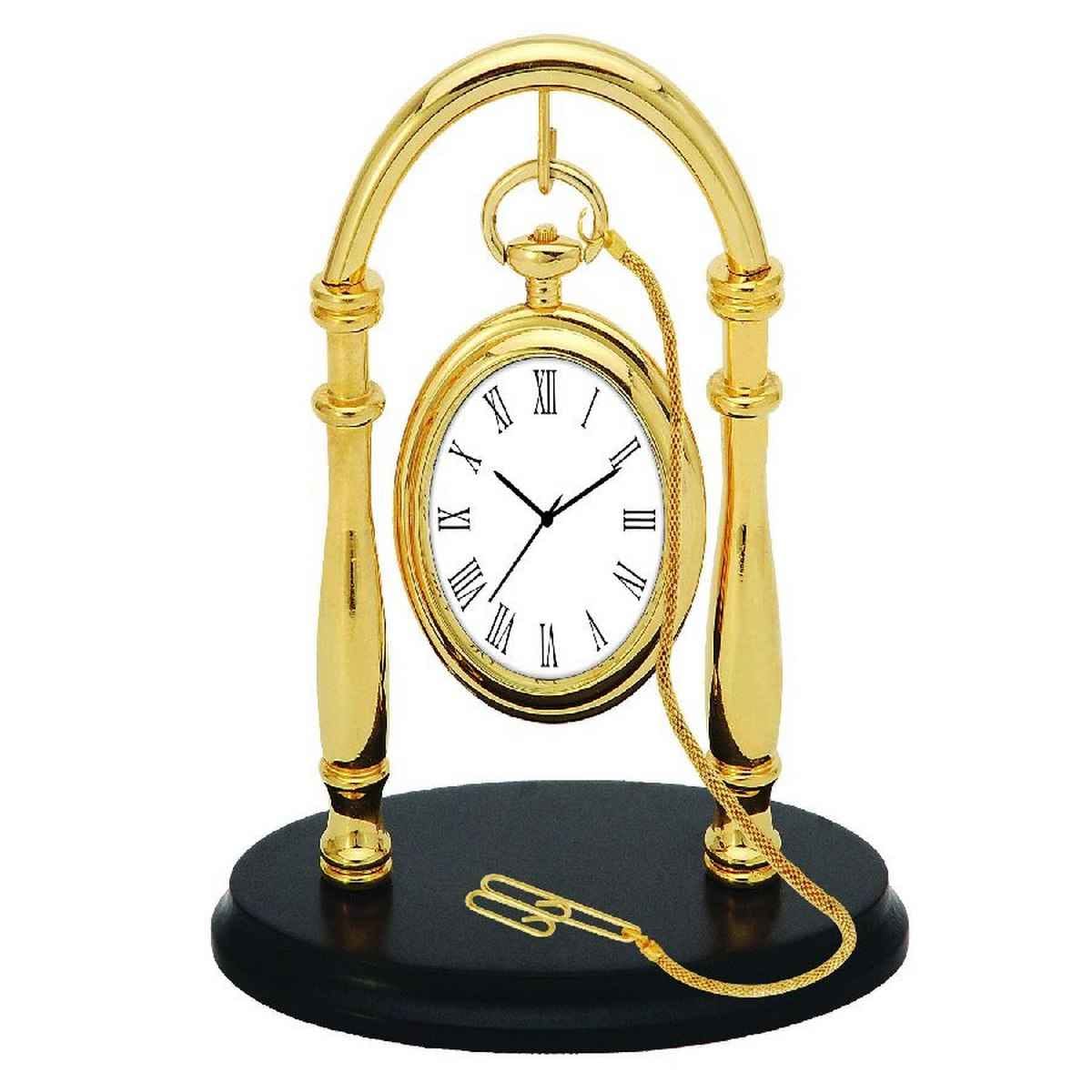 Table Top Victoria Analog Gold Clock TT260