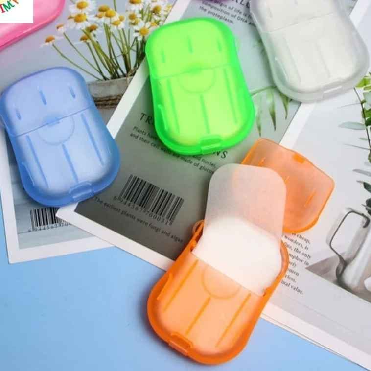 Disposable Travel Paper Soap with Portable Box, 20 Sheets per Box