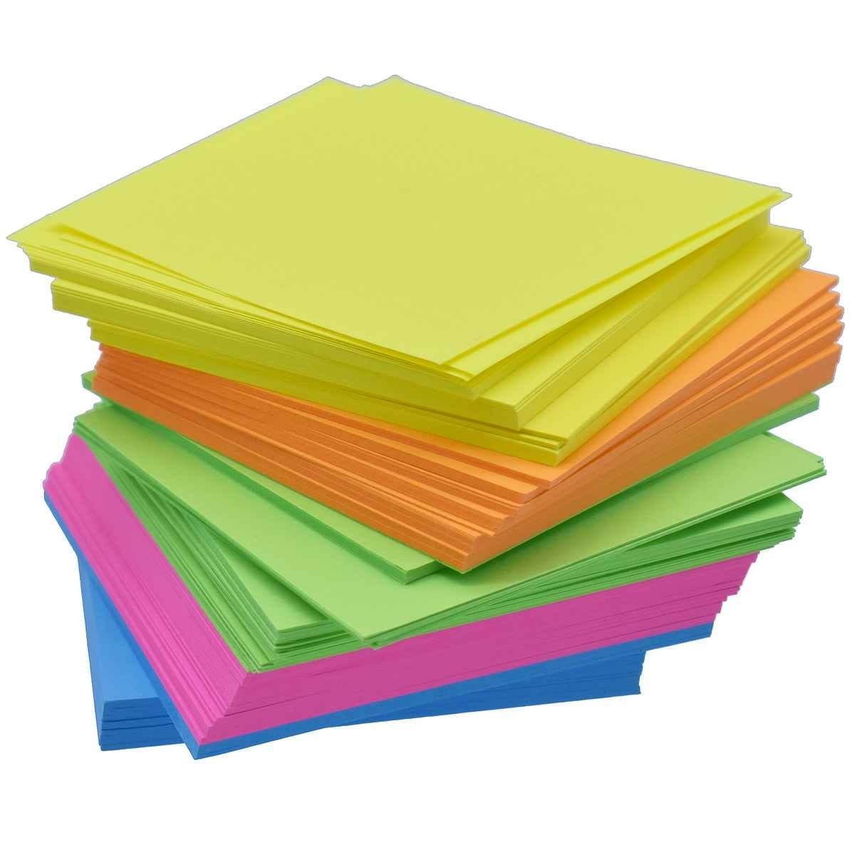 Neon Color Cube Pad 3X3 Inch 500 Sheet JNCC3X3