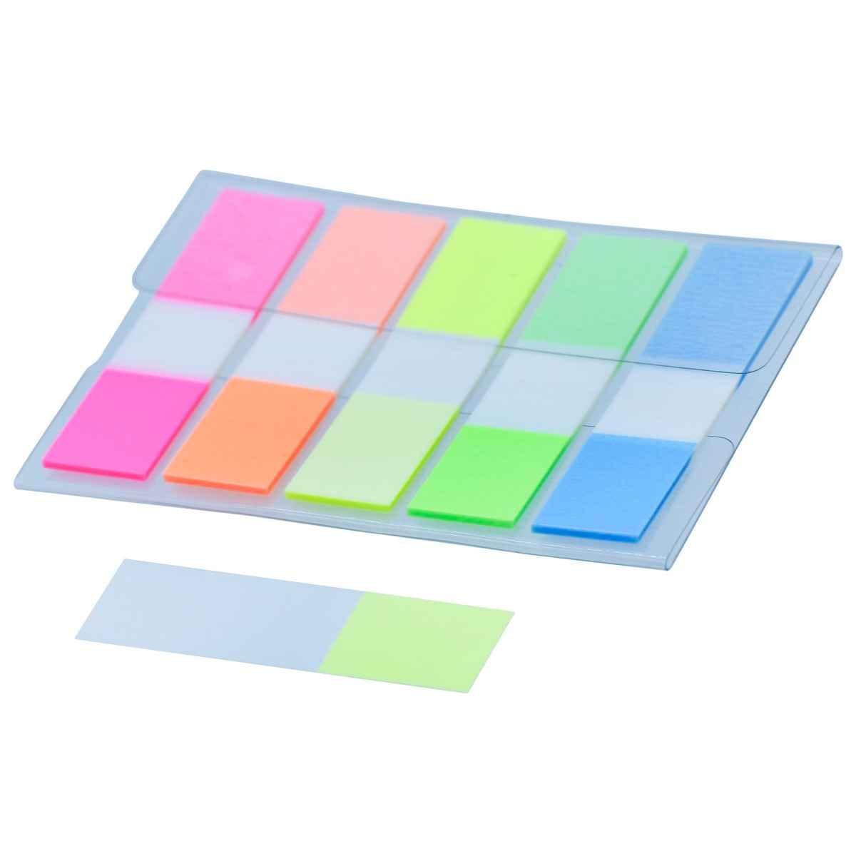 Sticky Note Index Neon Ton 5 Colour 100 Sheets JSNA03
