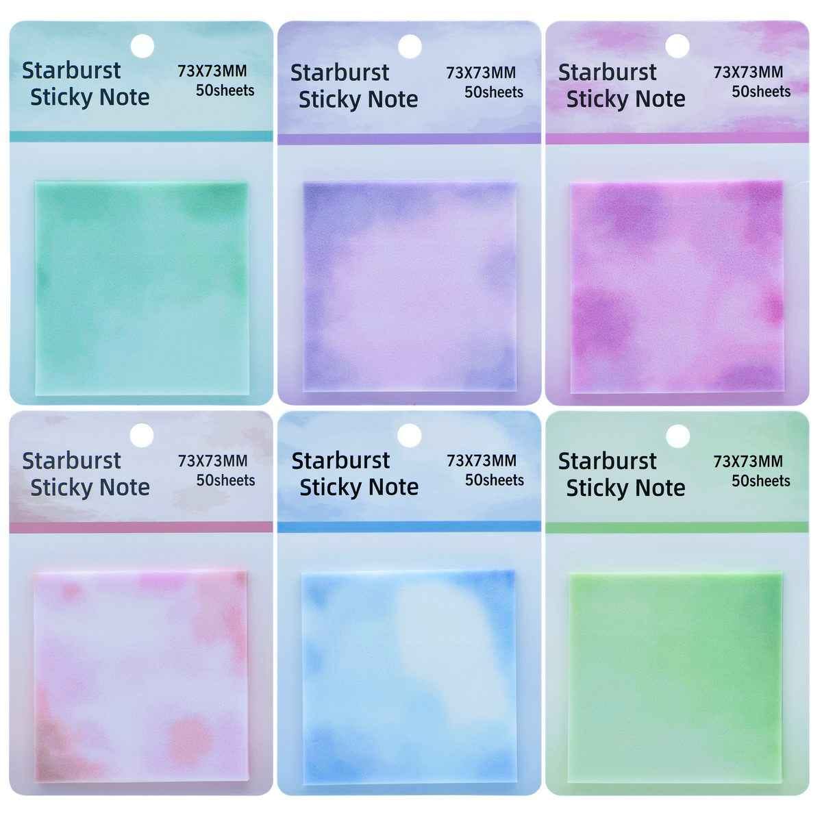 Sticky Note Transparent Glitter 50Sheet 76X76MM 8896