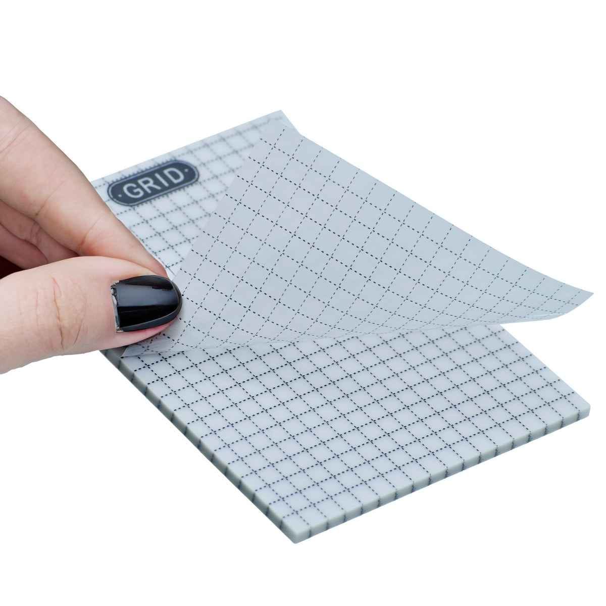 Sticky Note Transparent Grid 50Sheet 95X70MM JSNT3X4GR