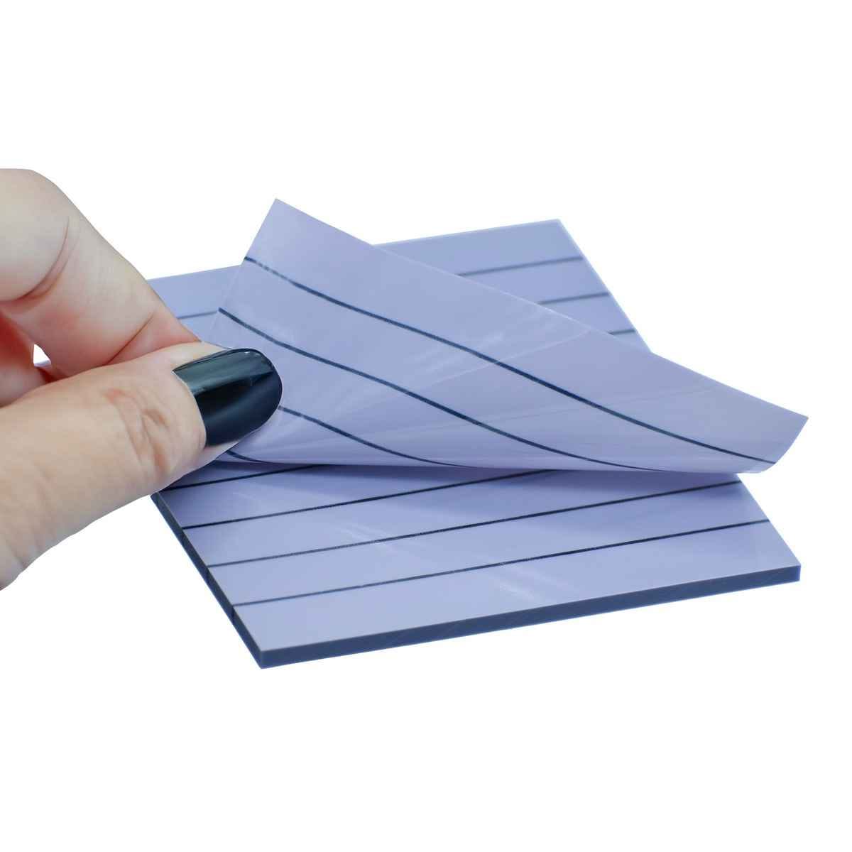 Sticky Note Transparent Ruled 76X76MM JSNT3X3RD