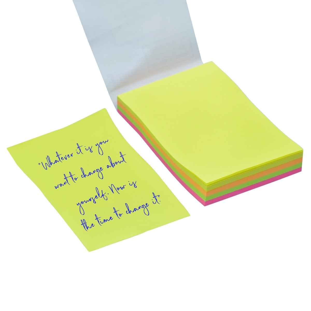 Sticky Note Pad Neon Multi Colour 100Sheet 2X3Inch 302M