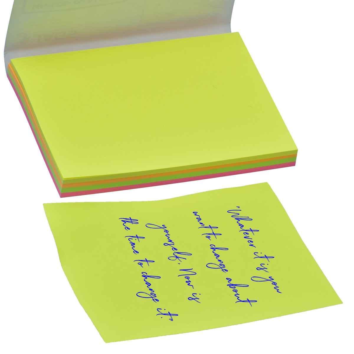 Sticky Note Pad Neon Multi Colour 100Sheet 3X4Inch 403M
