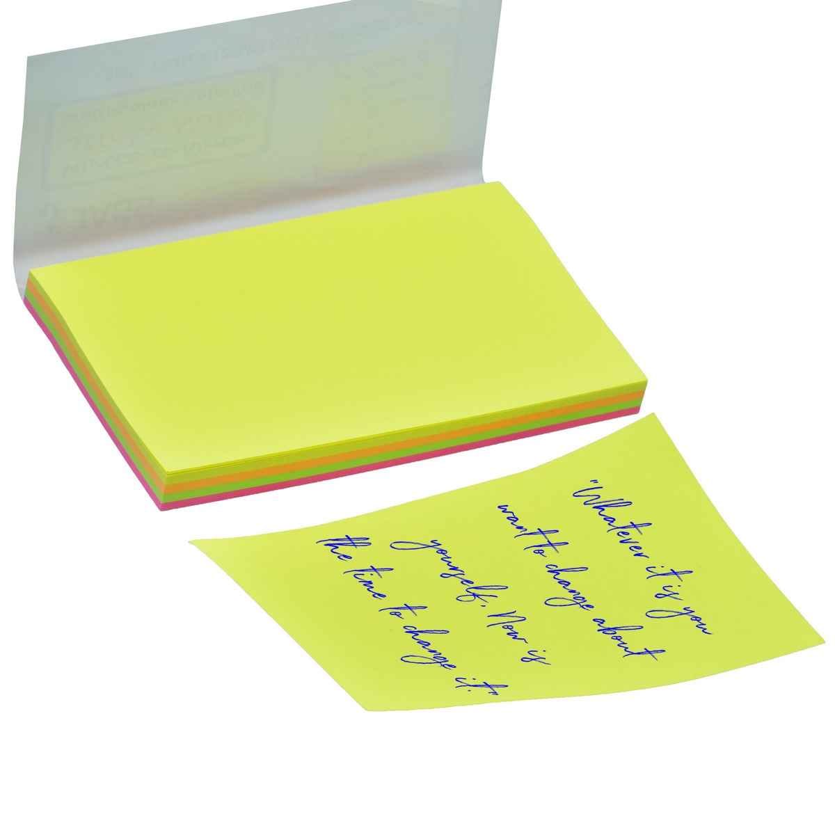 Sticky Note Pad Neon Multi Colour 100Sheet 3X5Inch 503M