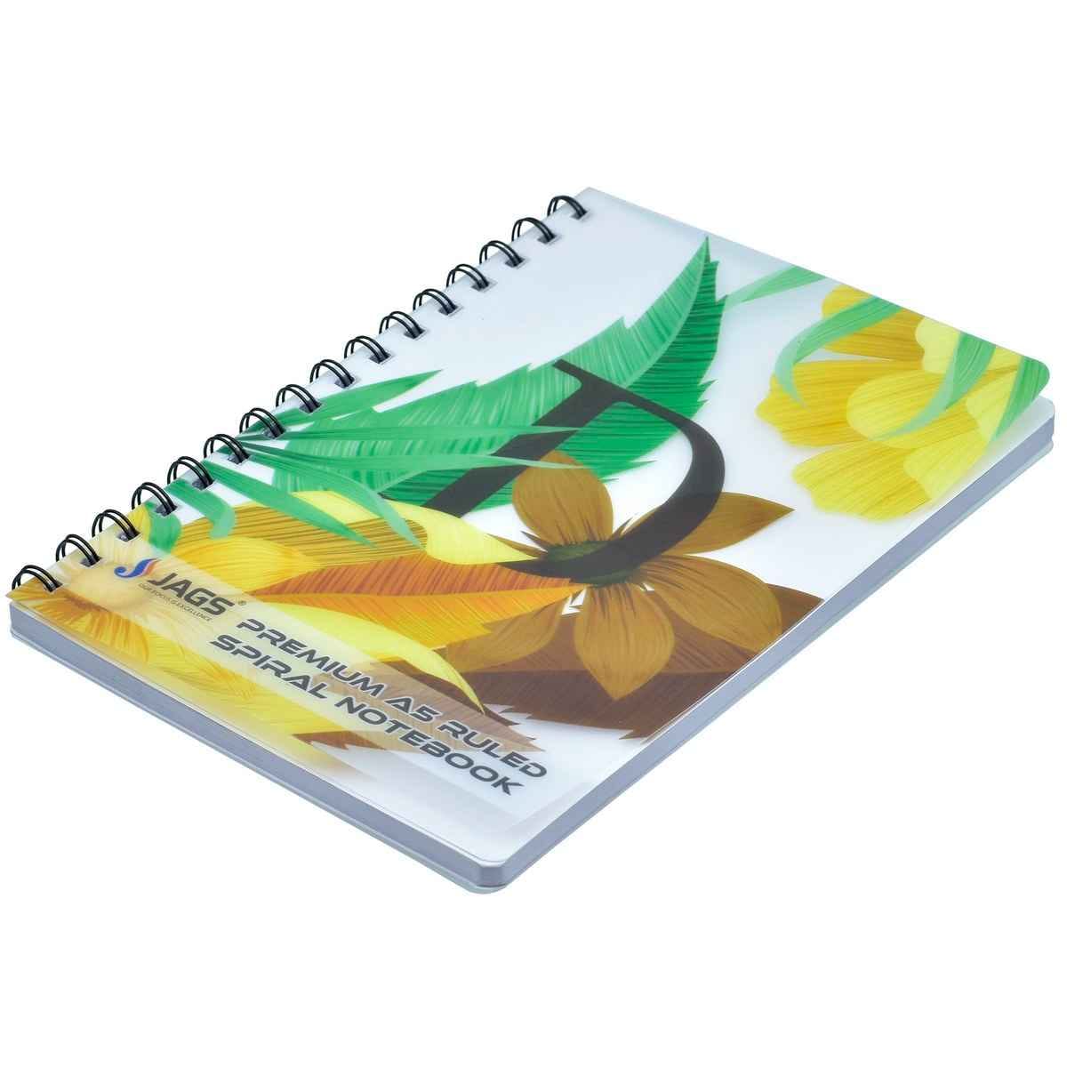 Spiral Notebook Flower ABCD 160 Page JPSNA5ABC