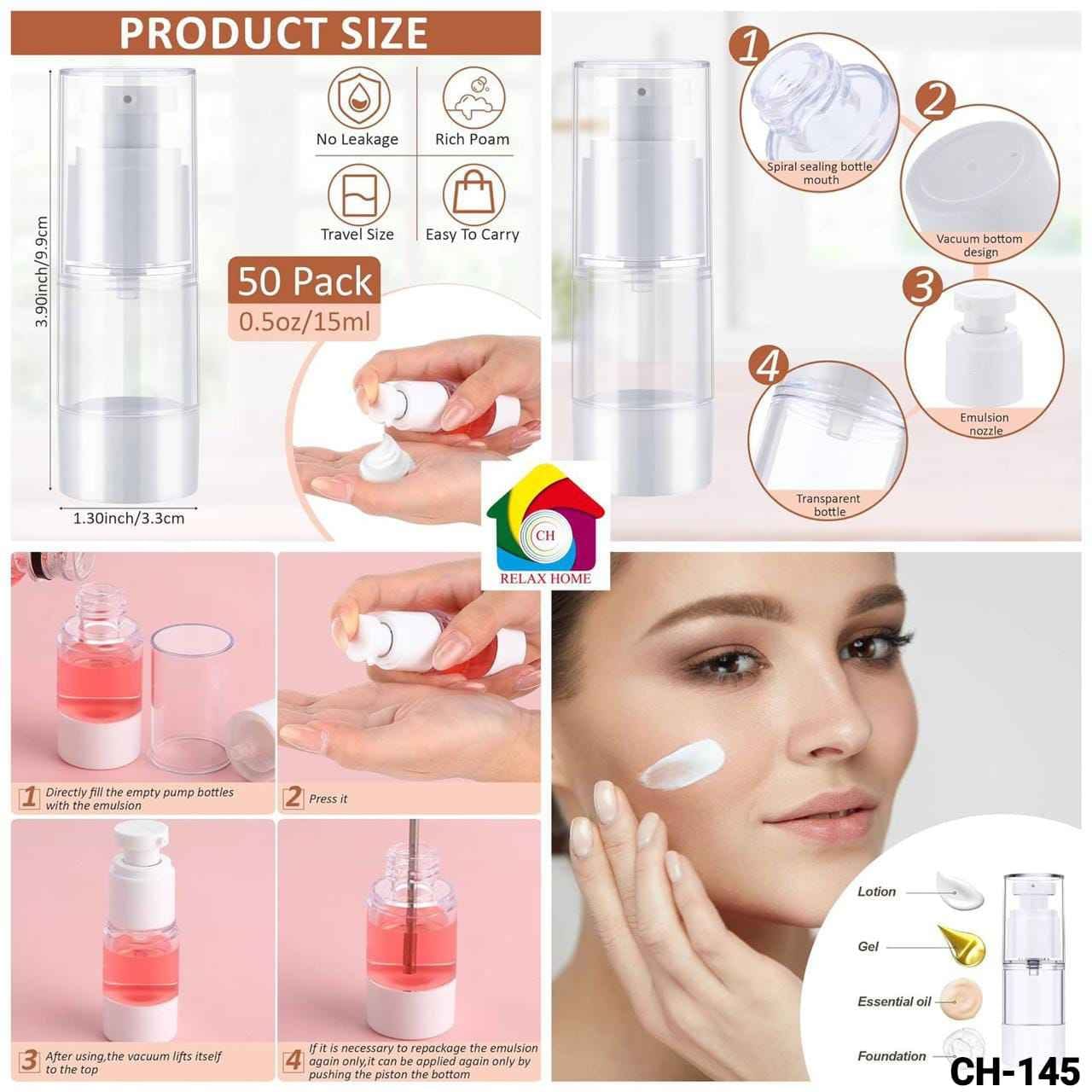 17ml Plastic Lotion Bottle